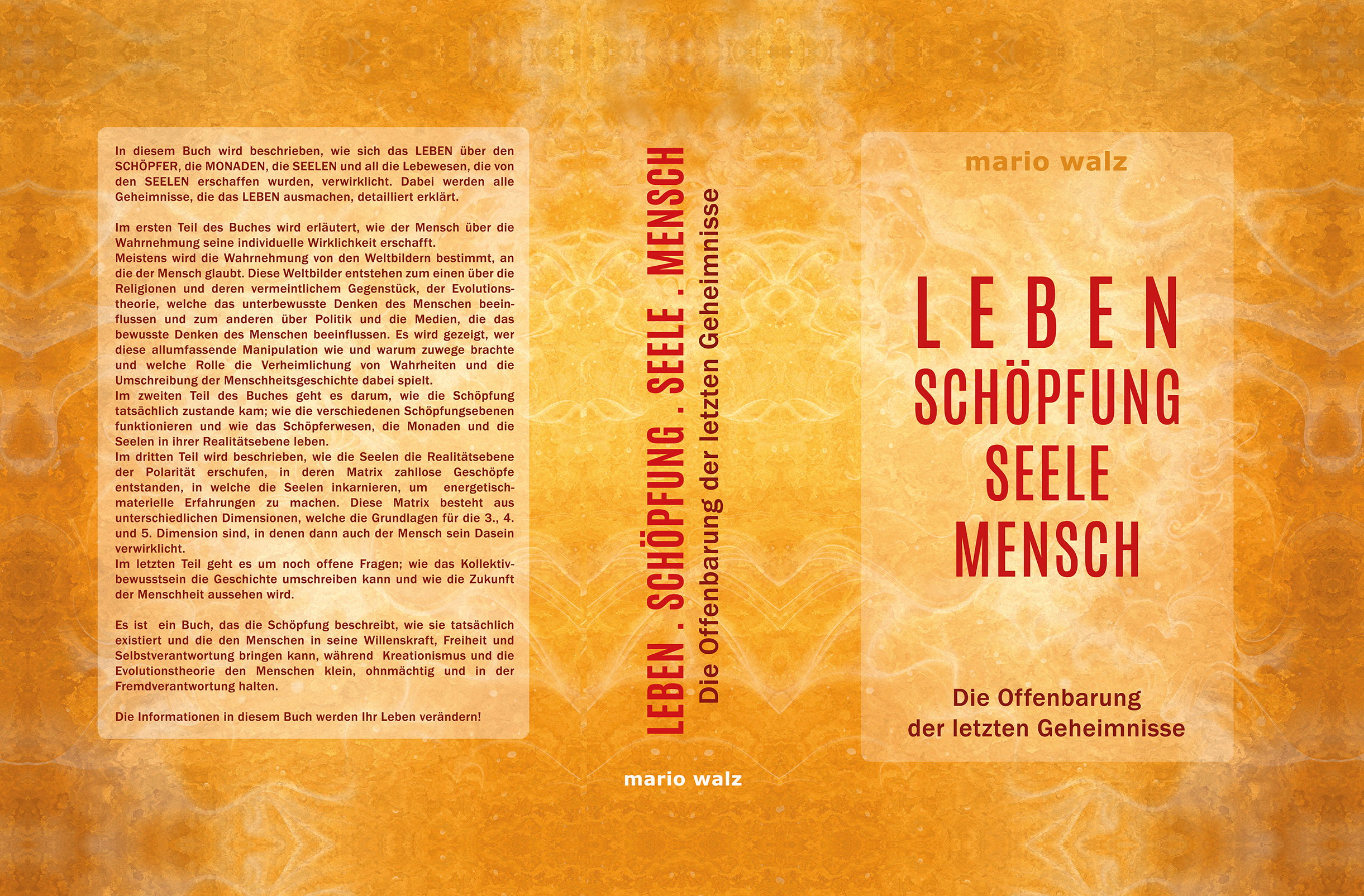 Buchcover LEBEN Druck last onexs
